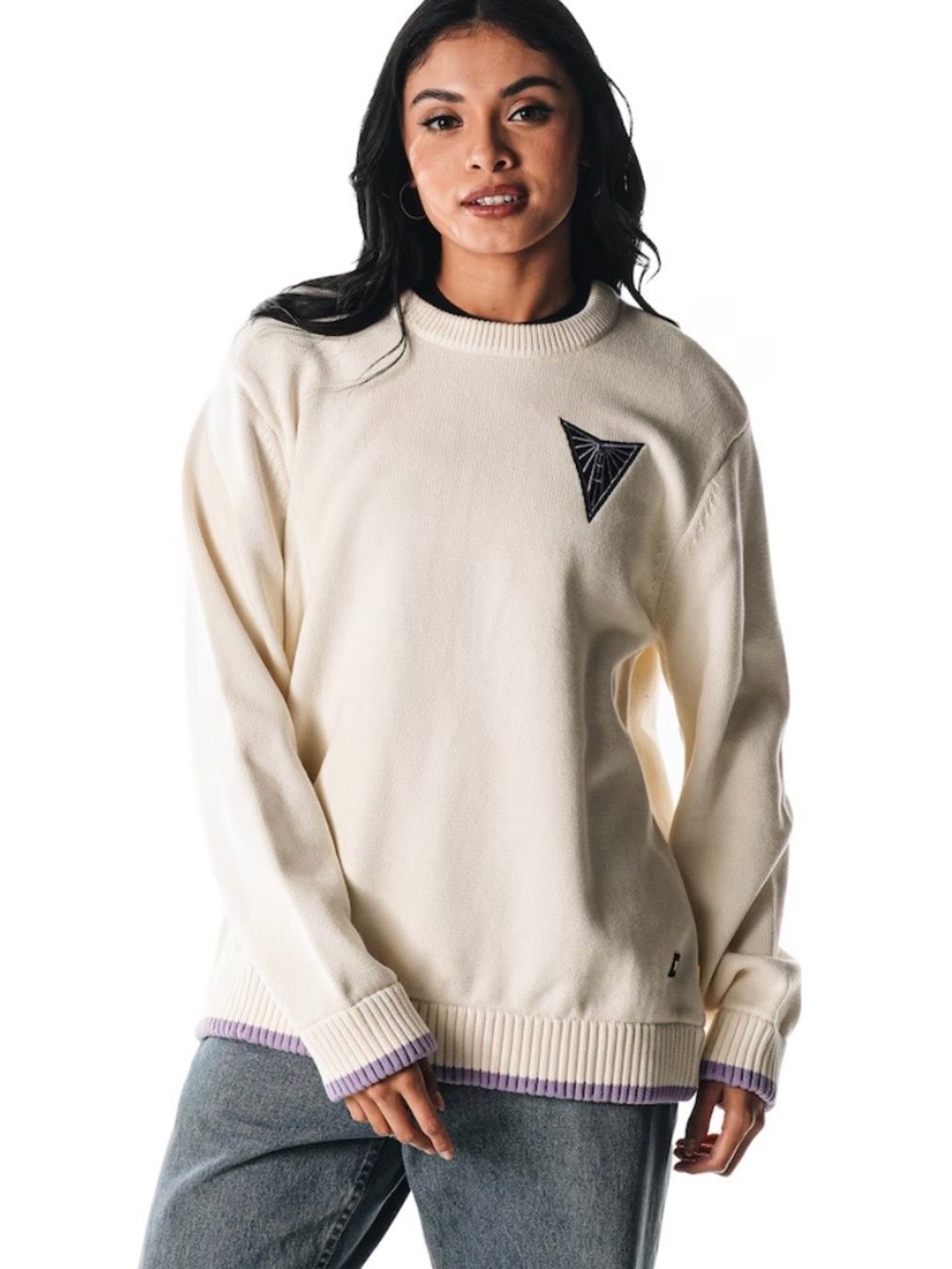 💜 Golden State Valkyries Unisex Jacquard Pullover Sweater by The Wild Collective